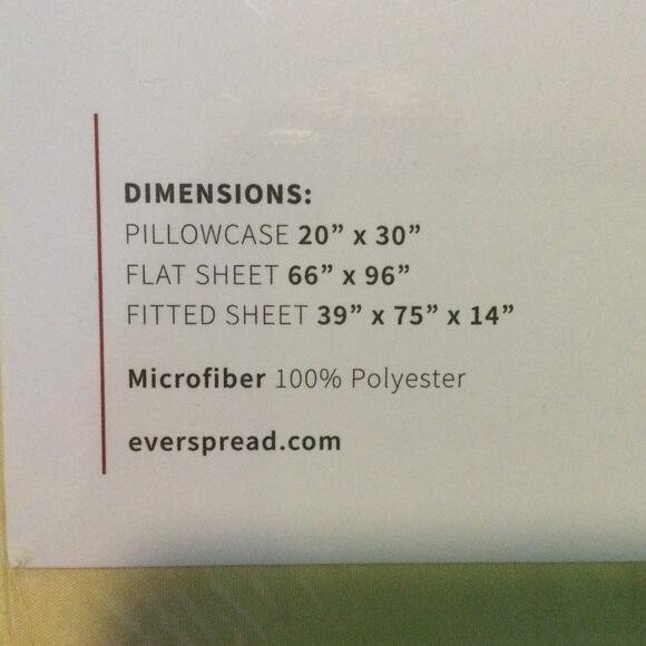 Twin size Bedding Sheet Set and Mattress Protector - Picture 4 of 7